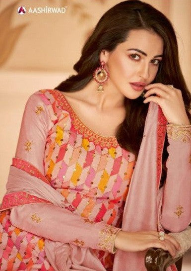 Aashirwad Creation Gulkand Sakhi Straight Salwar Kameez Catalog