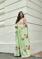 Shangrila Raaga Vol-2 Pure Linen Saree Catalog Collection