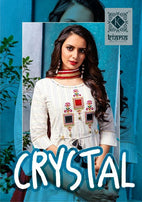 Kiana Crystal Rayon Cotton Gown Type Fancy Kurti Catalog