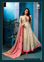 Kiana Crystal Rayon Cotton Gown Type Fancy Kurti Catalog