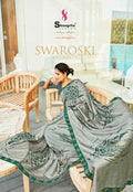 Shangrila Swaroski Vol-3 Heavy Georgette Print With Swaroski Work Saree Catalog