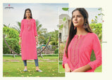 Kessi Rangoon Light Line Fancy Lining Silk With Work Kurtis Catalog