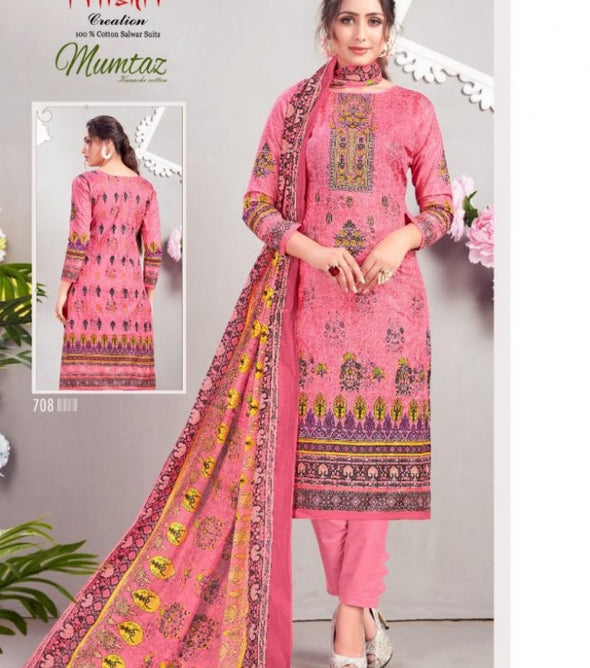 Mishri Mumtaz Vol-7 Karachi Print Cotton Suits Catalog