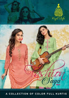 Kajal Style Fashion Saga Vol-1 Maslin With Hand Work Kurti Catalog