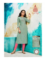 Kajal Style Fashion Saga Vol-1 Maslin With Hand Work Kurti Catalog