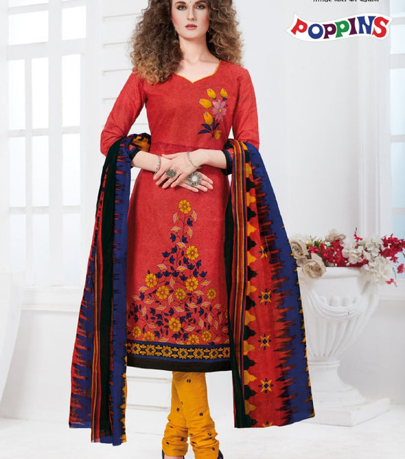 Devi Prints Poppins Vol-22 Cotton Printed Suits Catalog