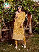 Artriddhas all Culture Rayon Kurti With Mask Catalog Collection
