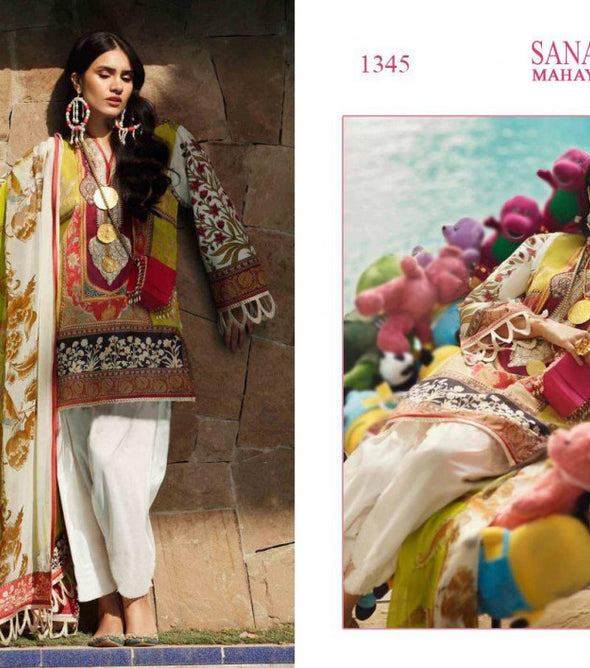 Shree Fabs Sana Safinaz Mahey Collection Vol-3 Pakistani Style Suits Catalog