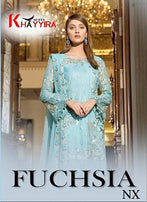 Khayyira Suits Fuchsia Nx Pakistani Style Suits Catalog