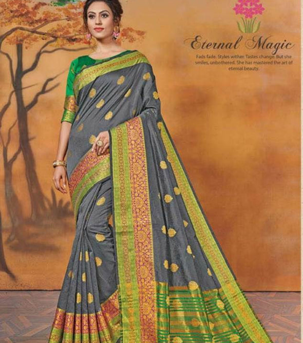 Saroj Shaurya Weaving Silk With Butta Saree Catalog