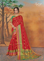 Saroj Shaurya Weaving Silk With Butta Saree Catalog