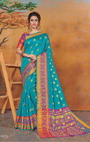 Saroj Shaurya Weaving Silk With Butta Saree Catalog