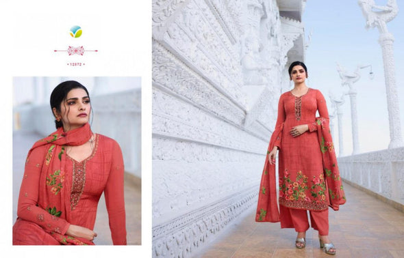 Vinay Fashion Silkina Vol-29 Crepe Suits Catalog