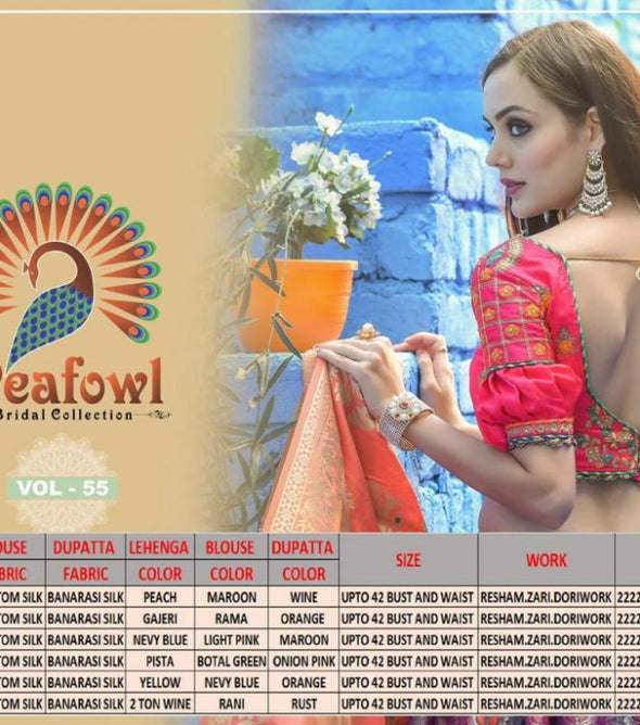 Peafowl Vol-55 Party Wear Lehenga Choli Catalog