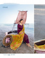 Glossy Simar Solitaire Straight Georgette Salwar Kameez Catalog