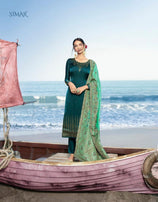 Glossy Simar Solitaire Straight Georgette Salwar Kameez Catalog