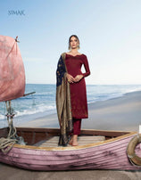 Glossy Simar Solitaire Straight Georgette Salwar Kameez Catalog