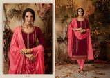 Tripple A Kashish Jam Silk Dress Material Catalog