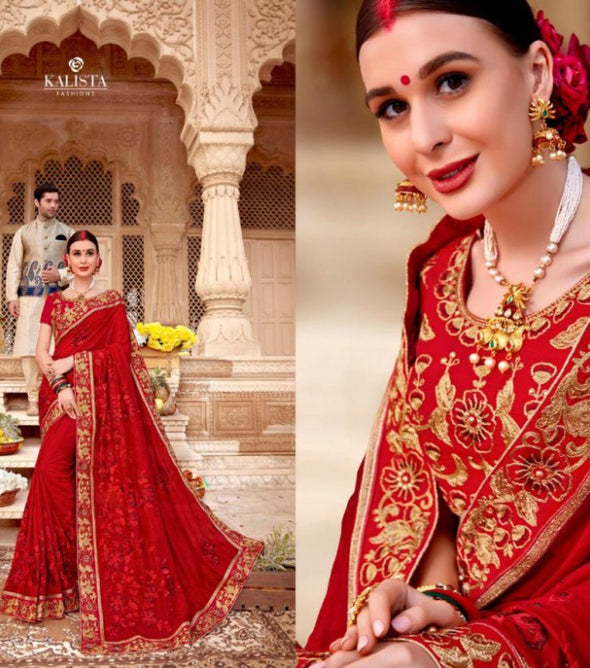 Kalista Fashions Mallika Silky Designer Saree Catalog
