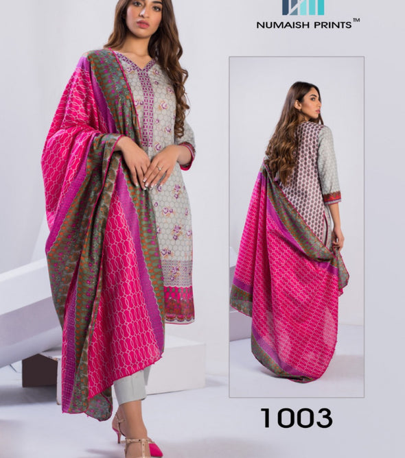 Numaish Prints Mishaal Lawn Cotton Suits Catalog