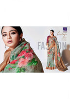 Shangrila Priyanshi Digital Linen Saree Catalog Collection
