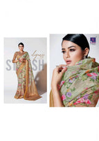 Shangrila Priyanshi Digital Linen Saree Catalog Collection