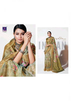 Shangrila Priyanshi Digital Linen Saree Catalog Collection