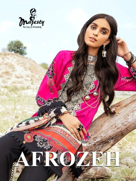 Majesty Afrozeh Pakistani Style Salwar Suits Catalog Collection