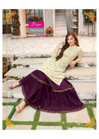 Diya Trendz Fashion Era Vol-1 Kurti With Plazzo Sharara and Skirt Catalog