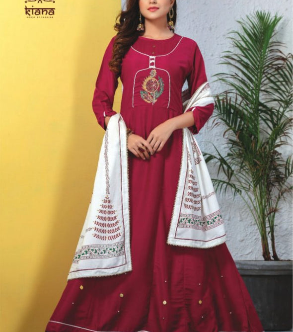 Kiana Ayesha Kurti With Dupatta Catalog Collection