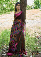 Shangrila Samiksha Georgette Prints With Designer Border Saree Catalog