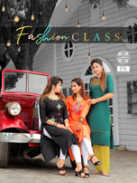 PK Fashion Class Vol-1 Rayon Straight Cut Kurti Catalog Collection