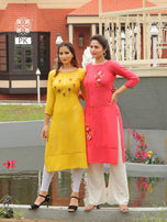 PK Fashion Class Vol-1 Rayon Straight Cut Kurti Catalog Collection