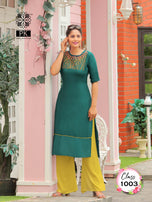 PK Fashion Class Vol-1 Rayon Straight Cut Kurti Catalog Collection