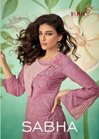 Arihant Nx Vamika Sabha Cotton Silk Kurti With Pant Catalog Collection