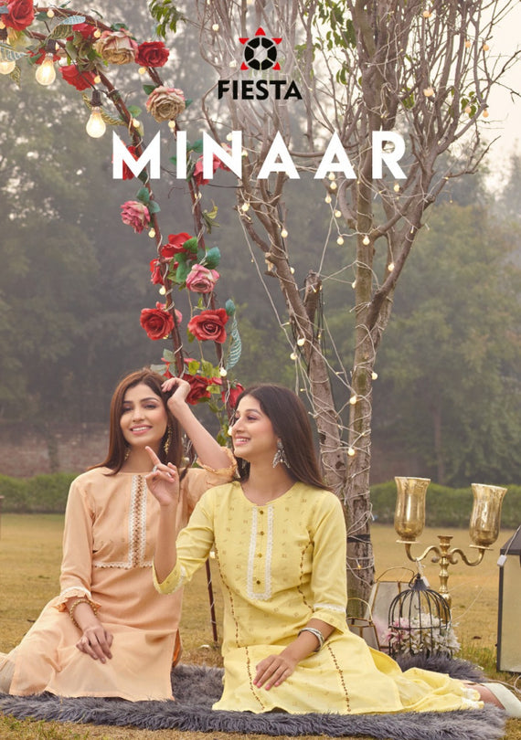 Fiesta Minaar Kurti With Sharara Catalog Collection