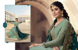 Fiona Kritika Jaquard Dupatta Straight Satin Georgette Suits Catalog