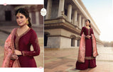 Fiona Kritika Jaquard Dupatta Straight Satin Georgette Suits Catalog