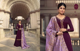 Fiona Kritika Jaquard Dupatta Straight Satin Georgette Suits Catalog