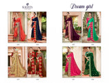 Kalista Fashions Dream Girl Fancy Designer Silk Saree Catalog