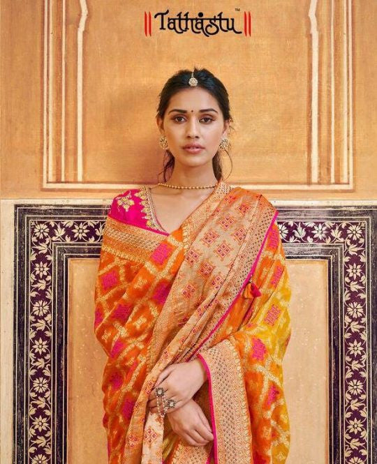Tatahstu 3300 Series Elegant Silk Designer Fancy Sarees Catalog Collection