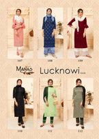 Manas Creation Lucknowi Vol-2 Kurti With Bottom Catalog