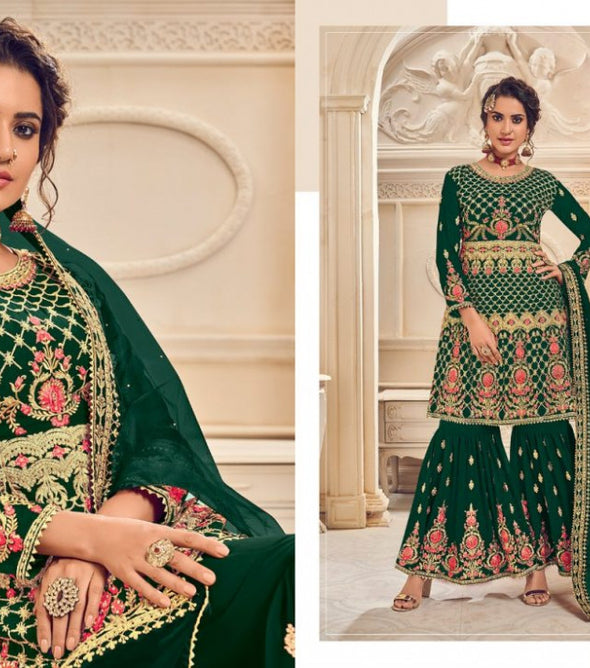 Kesari Trendz Queen Heavy Garara Style Pakistani Suits Catalog