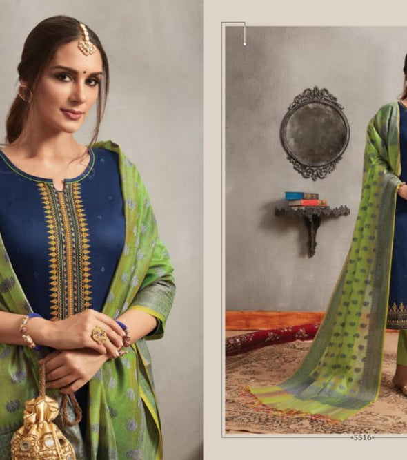 Kessi Parnita Vol-3 Jam Silk Straight Suits Catalog Collection
