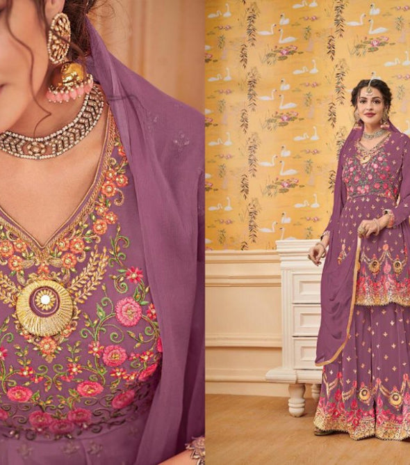 Eba Lifestyle Shehzadi Plazzo Style Pakistani Style Suits Catalog