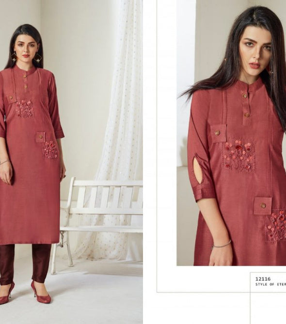 Kalaroop Octavia Vol-2 Lining silk Casual Wear Kurti Catalog