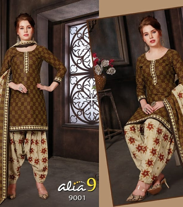 JT Alia Vol-9 Printed Cotton Suits Catalog Collection