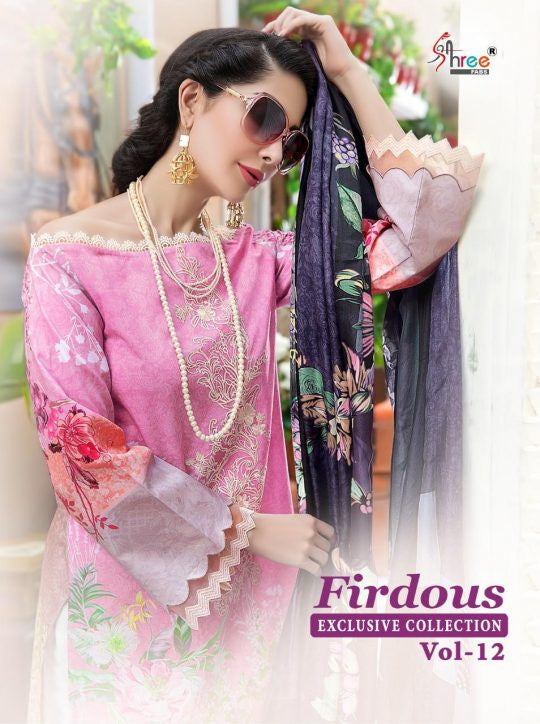 Shree Fabs Fridous Exclusive Collection Vol-12 Jam Silk Pakistani Suits Catalog