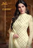 Bela Fashion Classic Pure Chiffon Straight Salwar Kameez Catalog