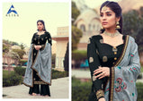 Alisa Raas Plazzo Style Silk Jacquard Salwar Suits Catalog
